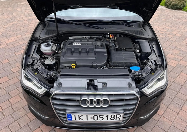 Audi A3 cena 48900 przebieg: 188000, rok produkcji 2014 z Goniądz małe 631